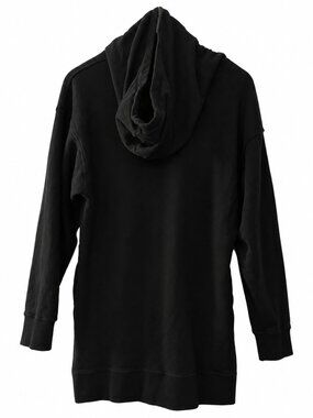 VELVET BY GRAHAM & SPENCER BLACK HOODED SWEATSHIRT DRESS • SMALL 🖤